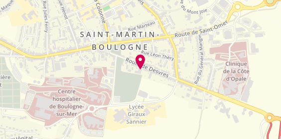 Plan de Résidence Les Hauts de France, 70 Route de Desvres, 62200 Saint-Martin-Boulogne