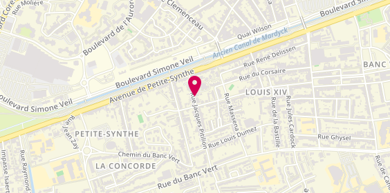 Plan de Foyer Logement Louis Mathis, 19 Rue Jacques Pitilion, 59640 Dunkerque
